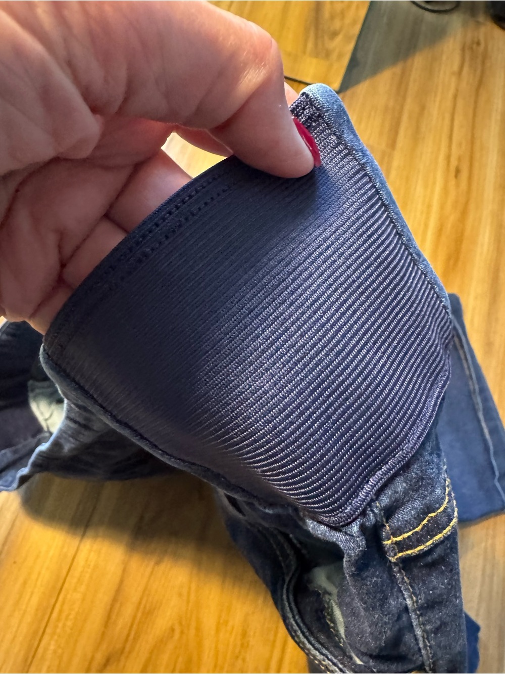 Woman Within Indigo Pull-On Denim Bermuda Shorts - Picture 7 of 10